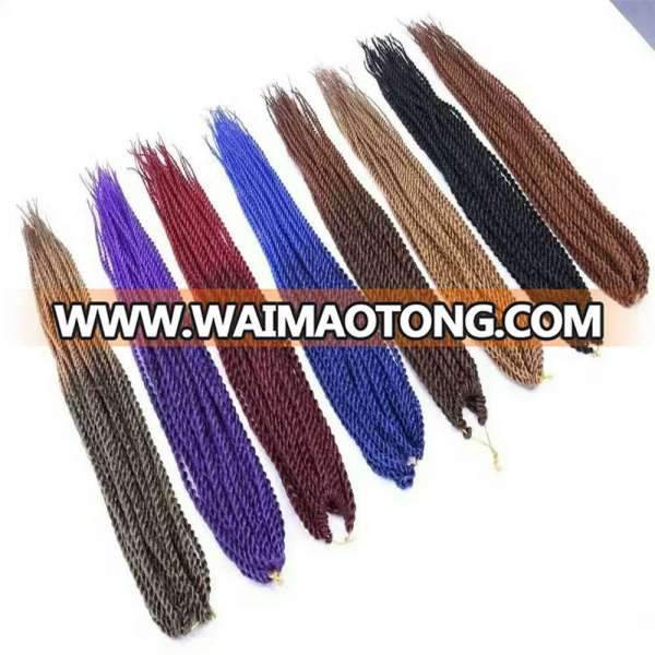 Crochet Braids Havana Mambo Twist Ombre Crochet Twist Jumbo Braiding Hair Extensions 22inch