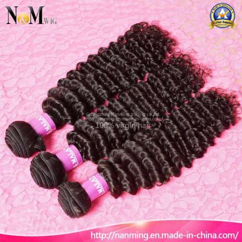 Premium Now Hair 4 Bundles Virgin Malaysian Deep Wave / Tight Curly Human Hair Braid